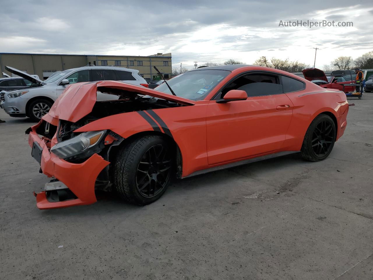 2015 Ford Mustang  Orange vin: 1FA6P8AM1F5338076