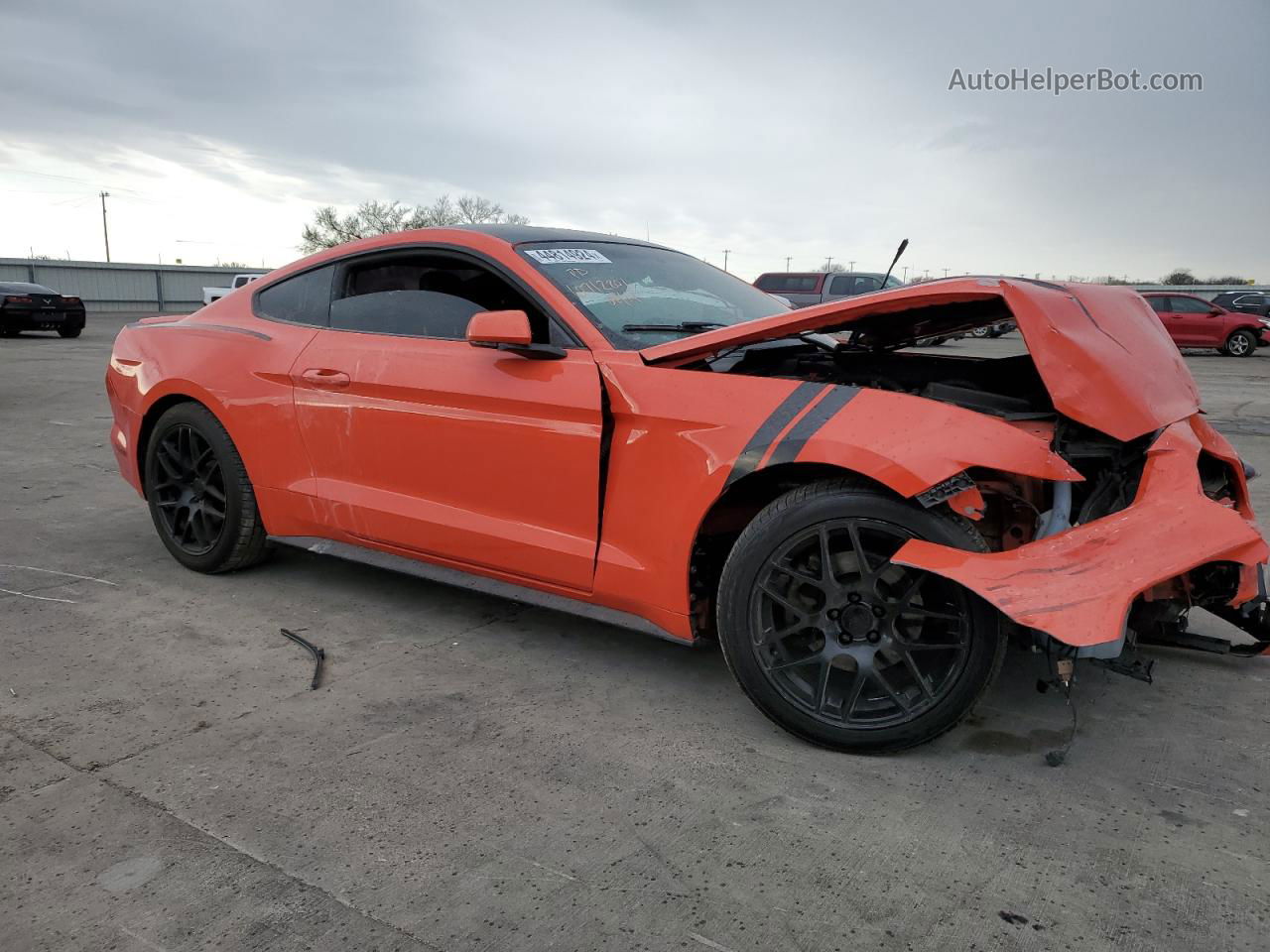 2015 Ford Mustang  Orange vin: 1FA6P8AM1F5338076