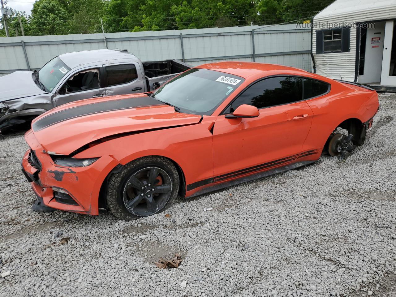 2016 Ford Mustang  Orange vin: 1FA6P8AM1G5241588