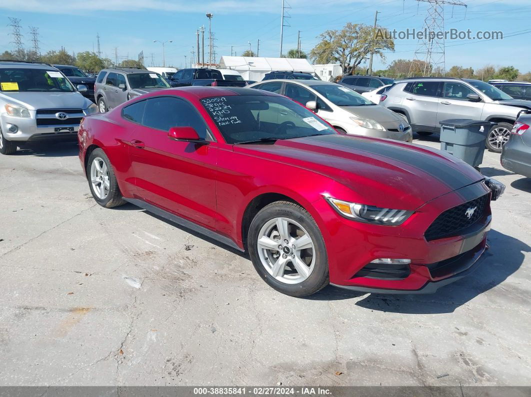 2016 Ford Mustang V6 Red vin: 1FA6P8AM1G5301949