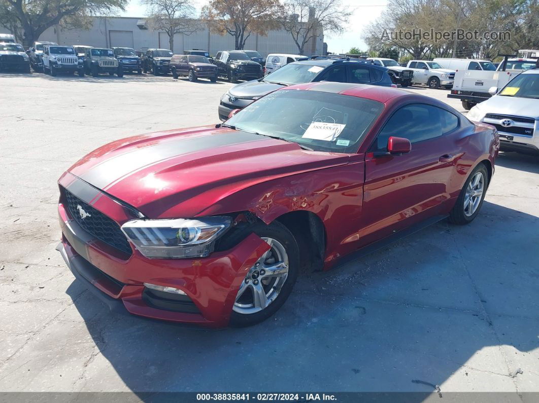 2016 Ford Mustang V6 Red vin: 1FA6P8AM1G5301949