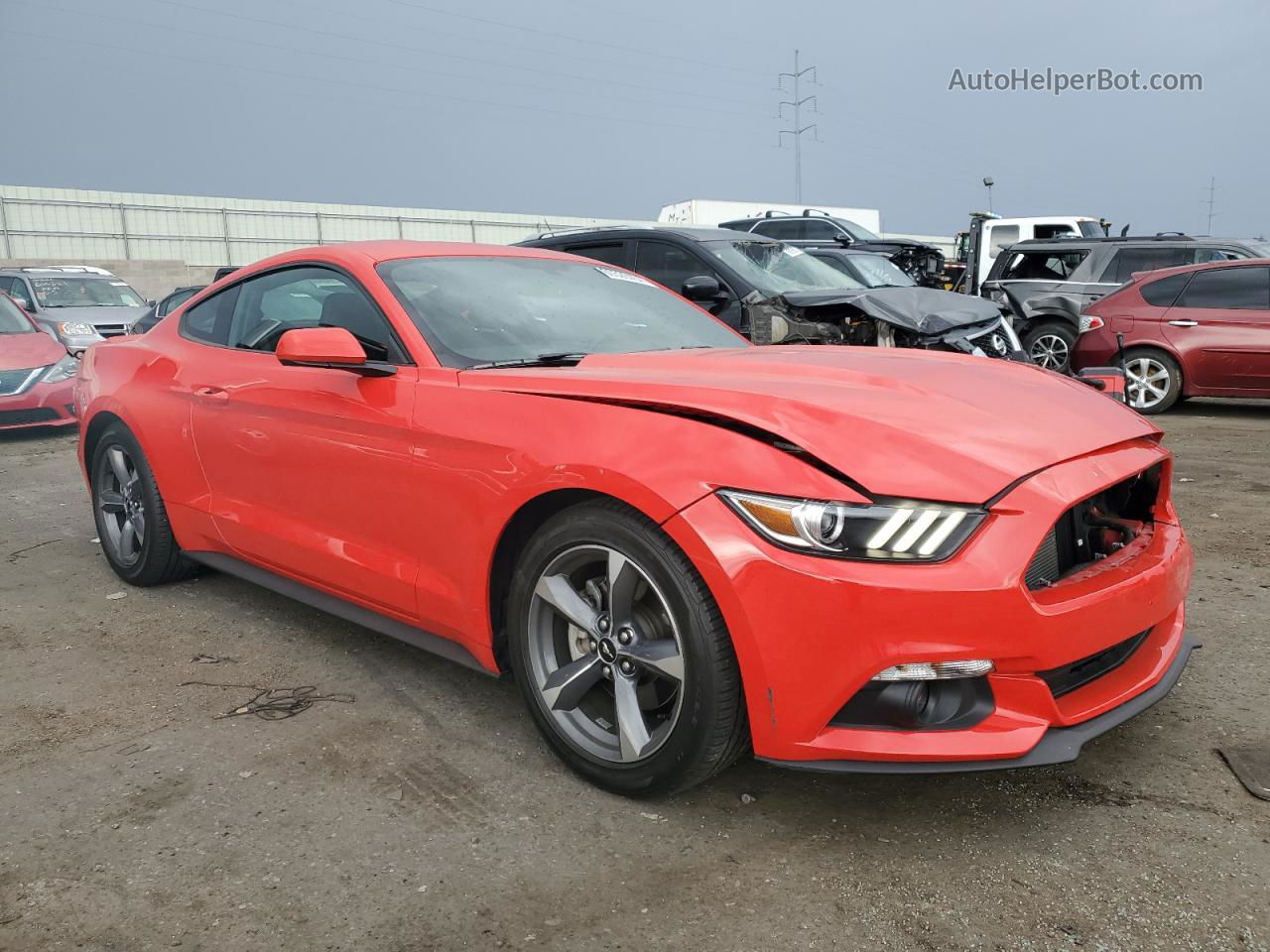 2015 Ford Mustang  Красный vin: 1FA6P8AM2F5305944