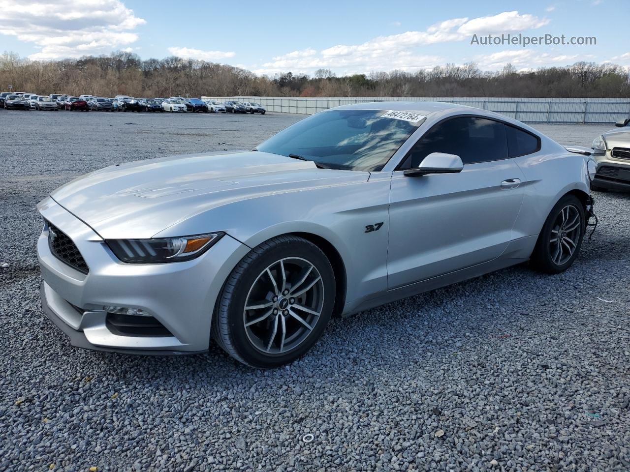 2015 Ford Mustang  Silver vin: 1FA6P8AM2F5349605