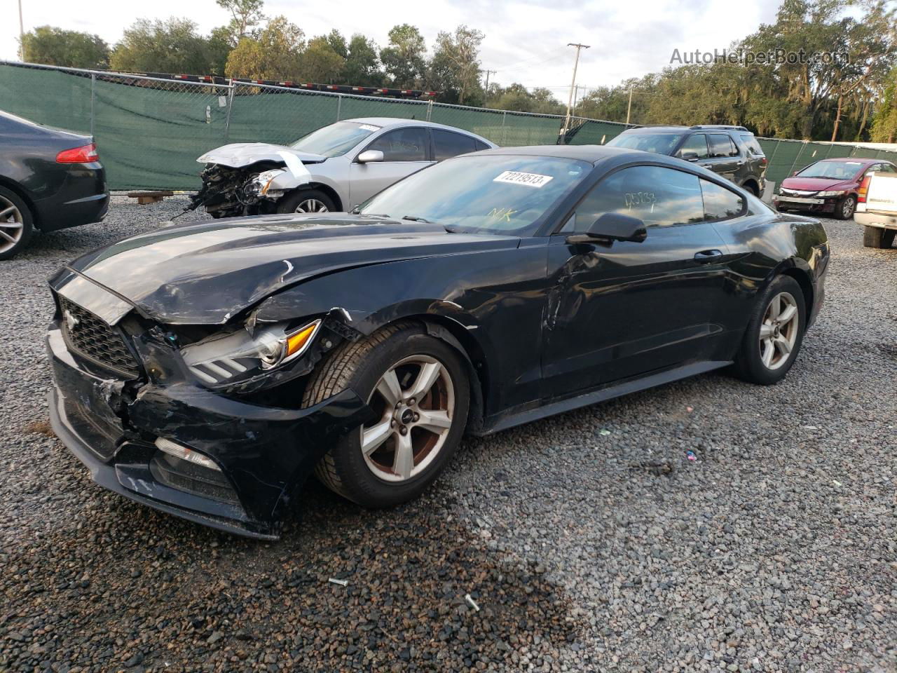 2016 Ford Mustang  Black vin: 1FA6P8AM2G5332014