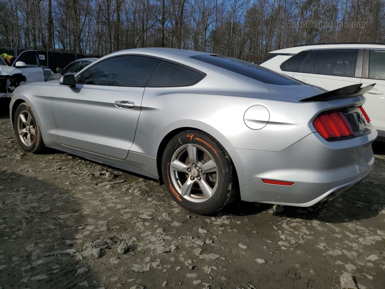 2015 Ford Mustang  Silver vin: 1FA6P8AM3F5358104