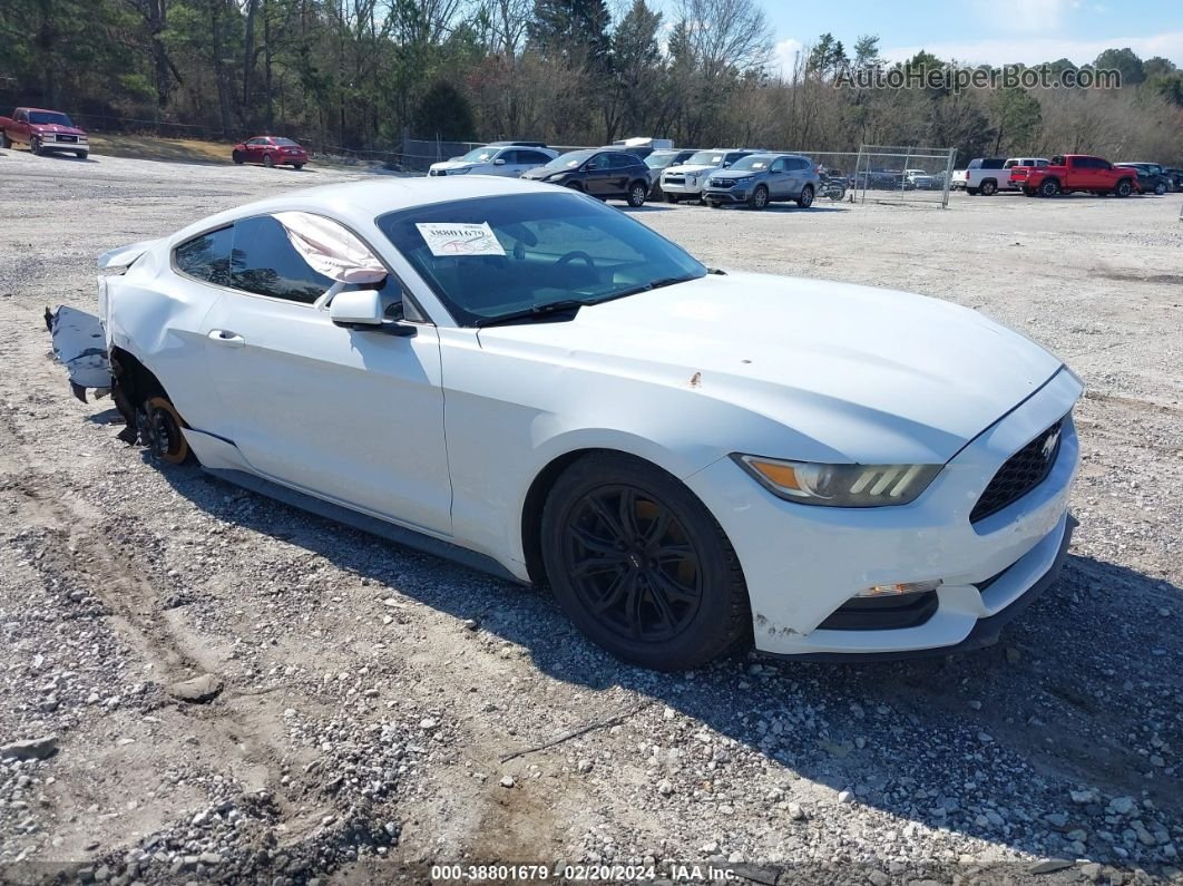2015 Ford Mustang V6 White vin: 1FA6P8AM3F5390339