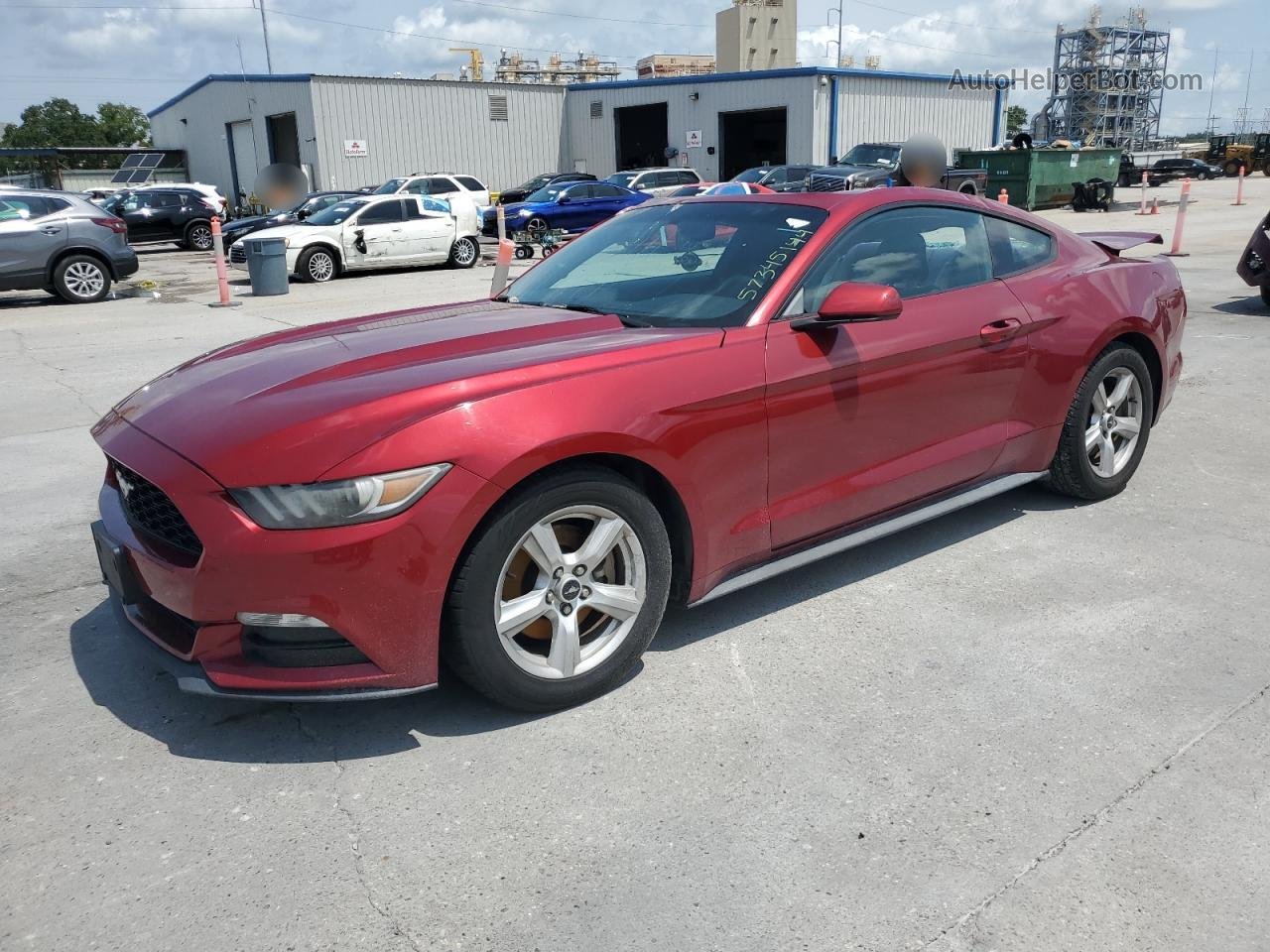 2015 Ford Mustang  Красный vin: 1FA6P8AM3F5399753