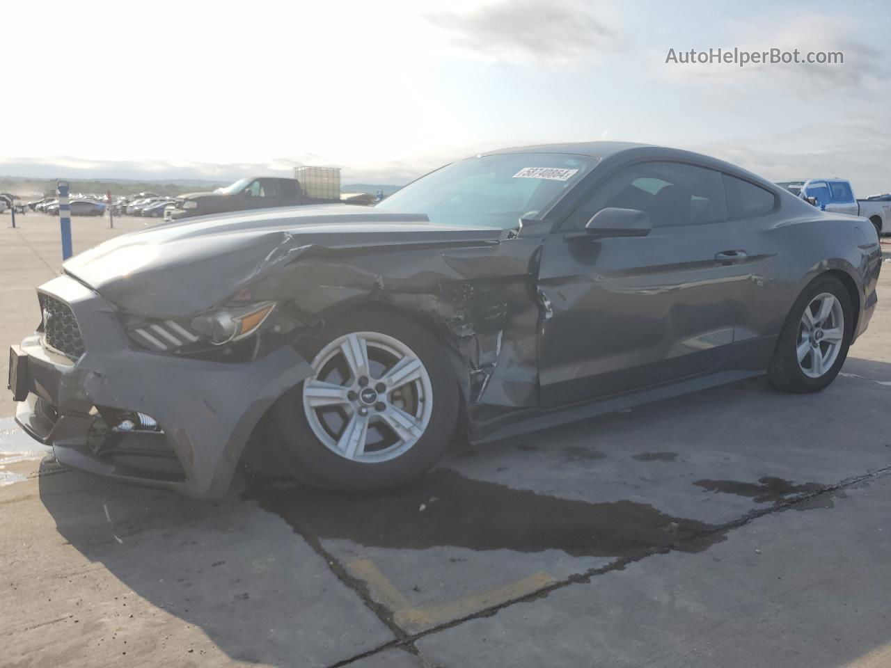 2016 Ford Mustang  Gray vin: 1FA6P8AM3G5215624