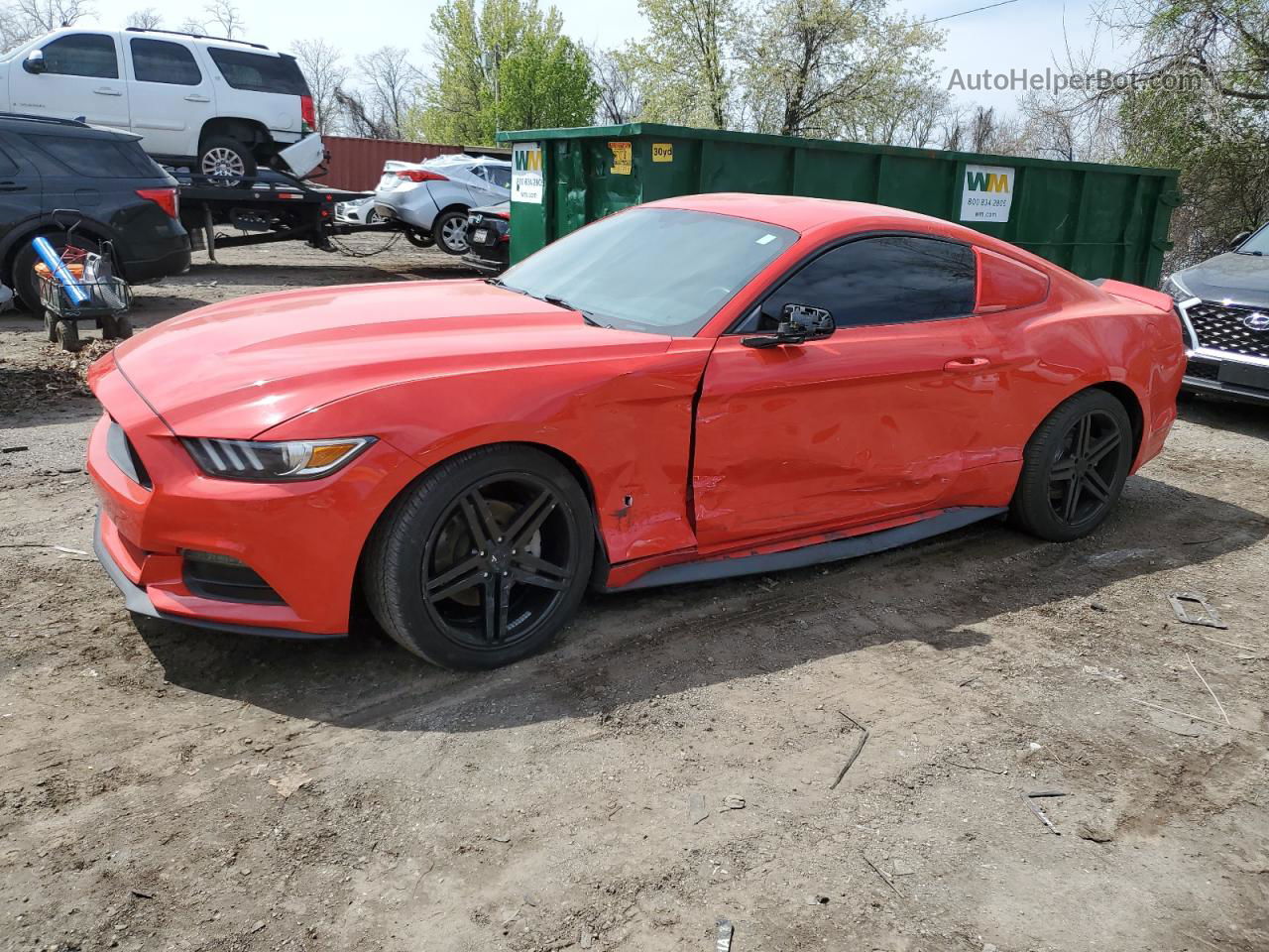 2016 Ford Mustang  Red vin: 1FA6P8AM3G5302164