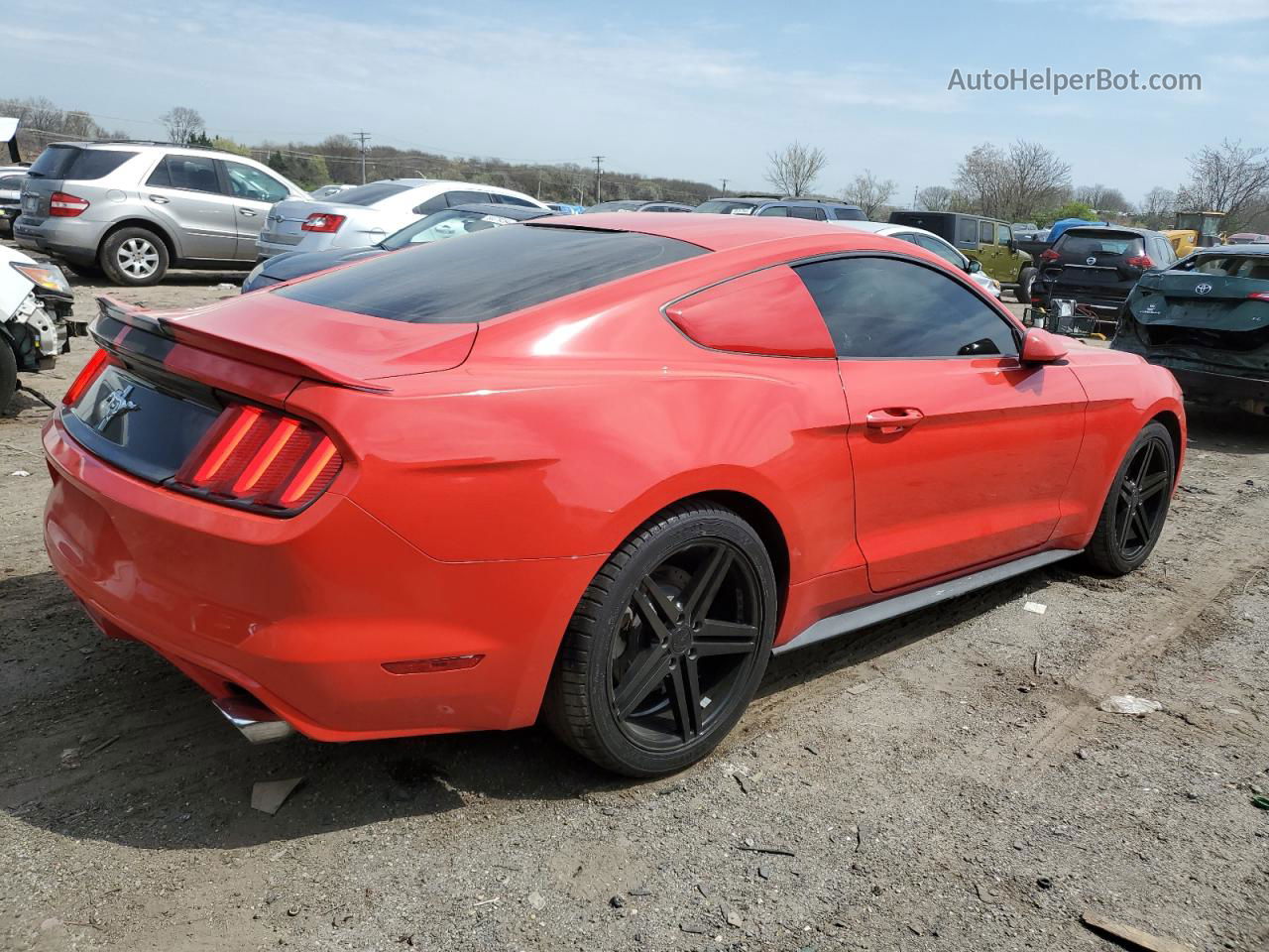 2016 Ford Mustang  Red vin: 1FA6P8AM3G5302164