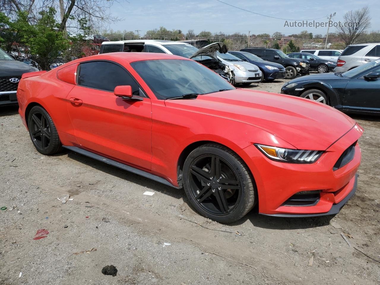 2016 Ford Mustang  Red vin: 1FA6P8AM3G5302164