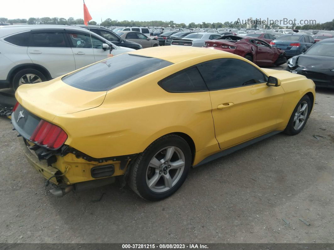 2015 Ford Mustang V6 Yellow vin: 1FA6P8AM4F5332692