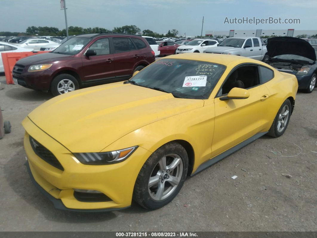 2015 Ford Mustang V6 Yellow vin: 1FA6P8AM4F5332692