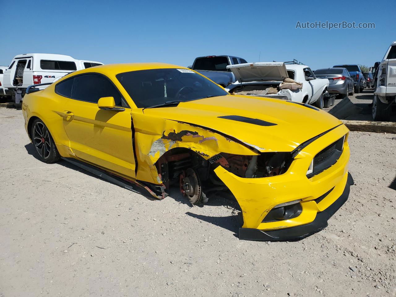 2015 Ford Mustang  Yellow vin: 1FA6P8AM4F5364204