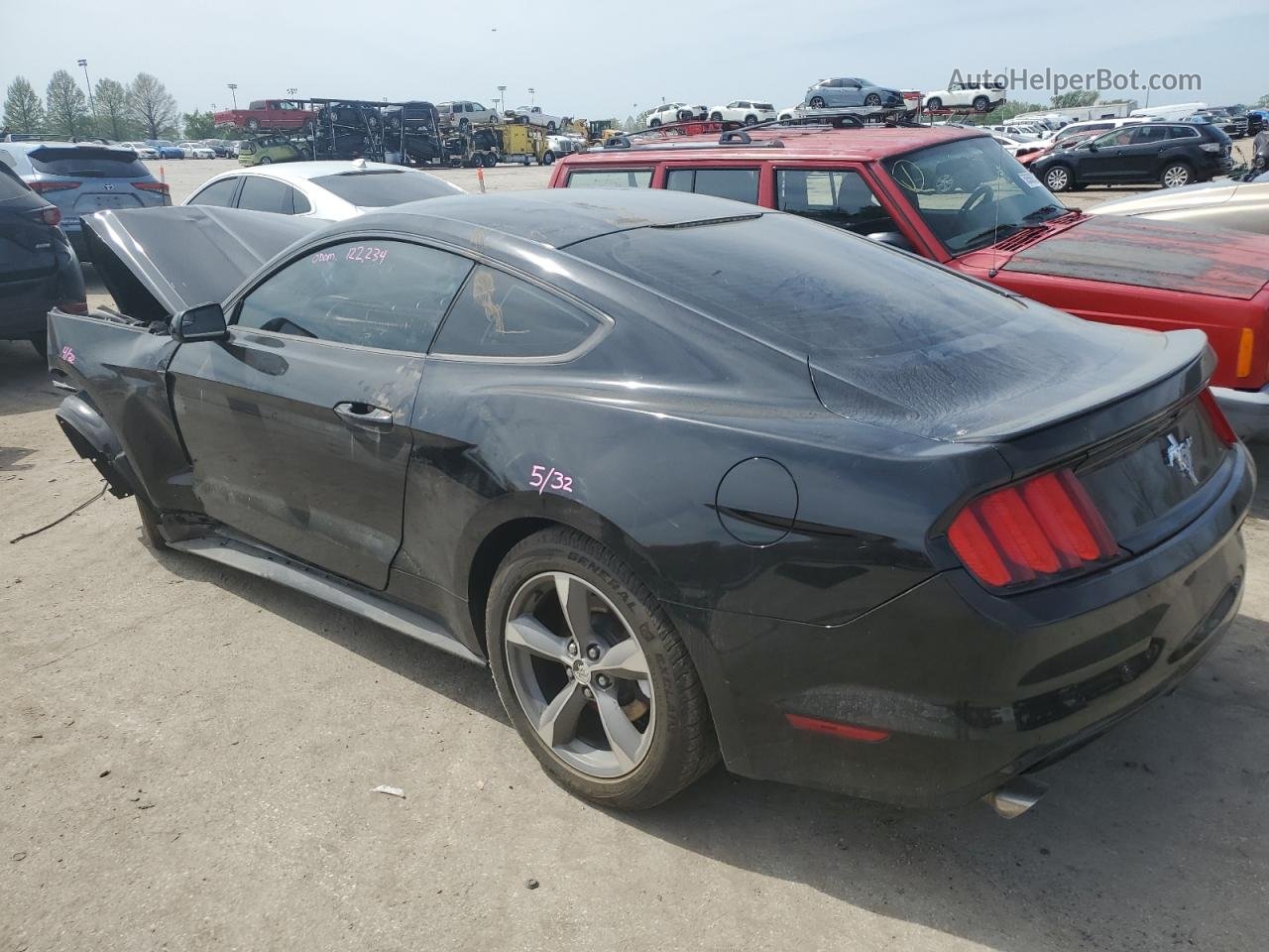 2016 Ford Mustang  Black vin: 1FA6P8AM4G5201313