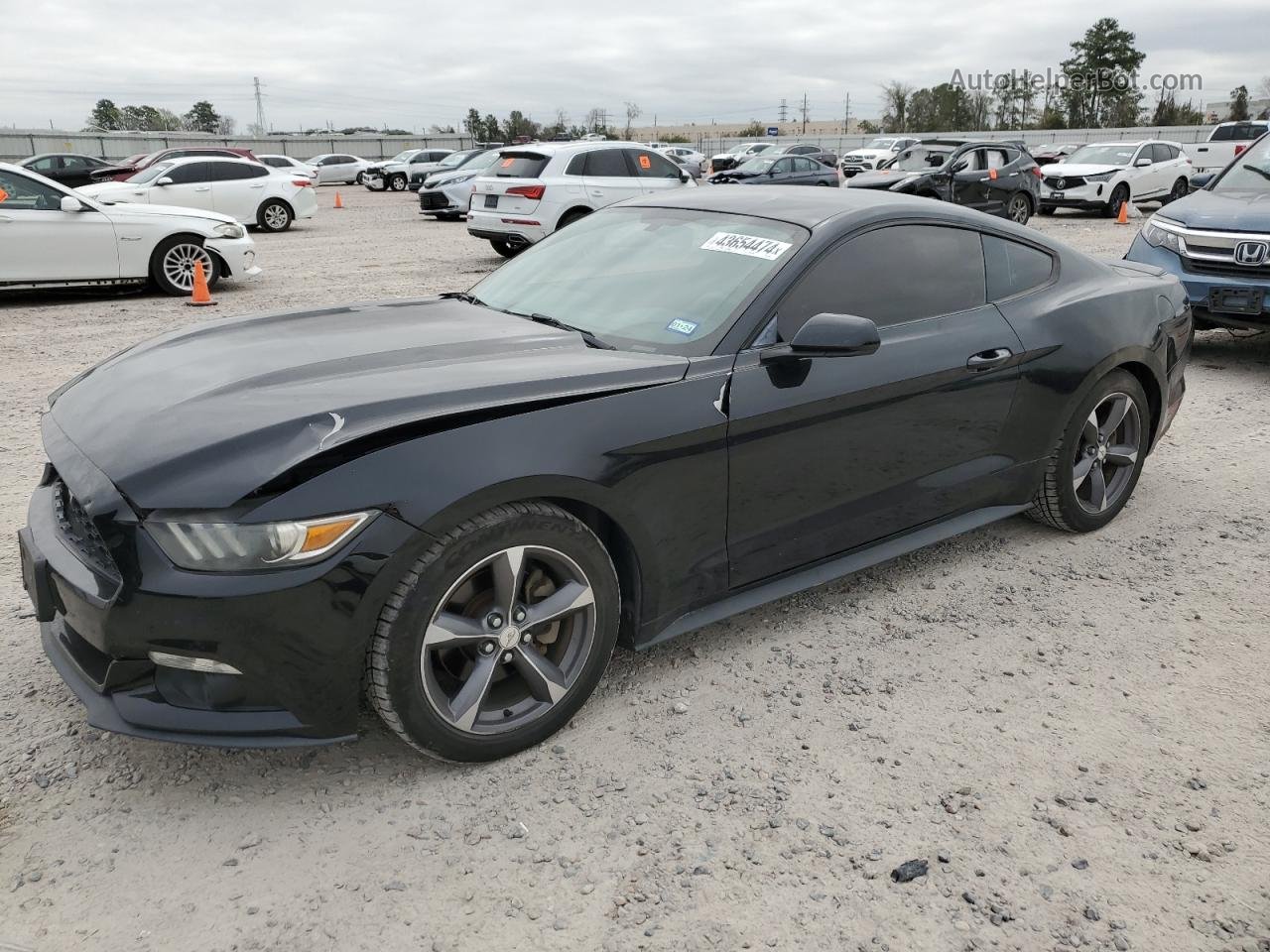 2015 Ford Mustang  Black vin: 1FA6P8AM5F5358282