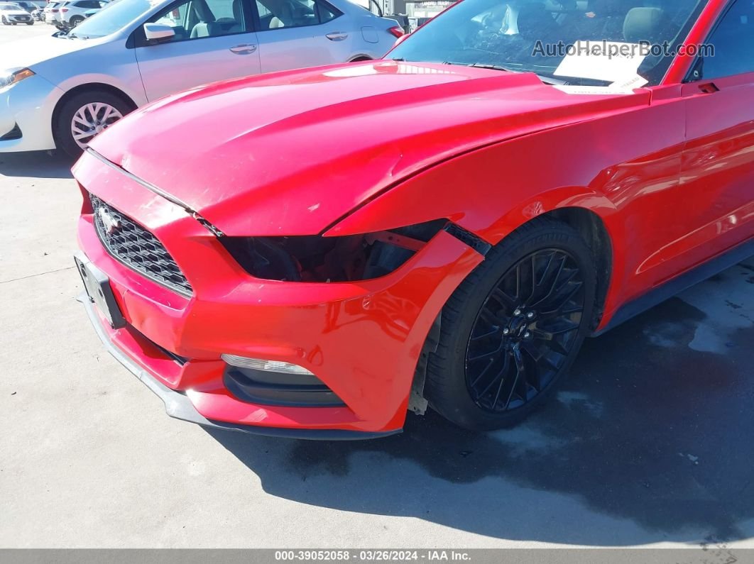 2015 Ford Mustang V6 Red vin: 1FA6P8AM5F5362543