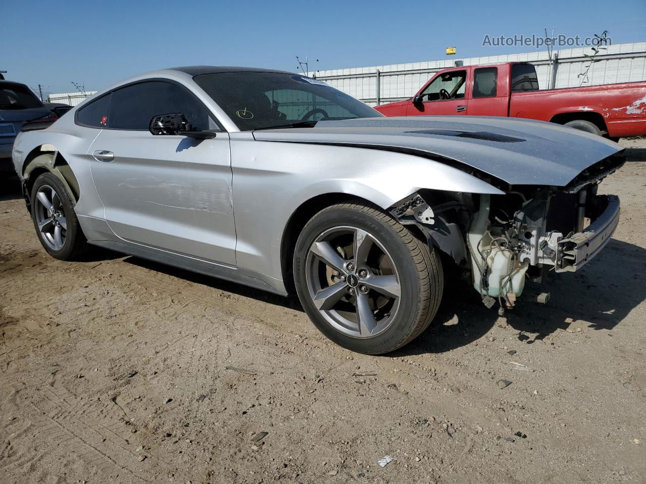 2015 Ford Mustang  Silver vin: 1FA6P8AM6F5372661