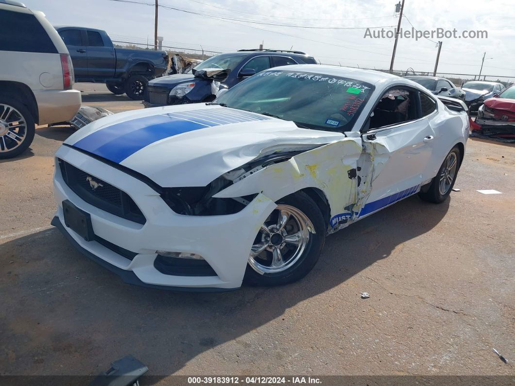 2016 Ford Mustang V6 White vin: 1FA6P8AM6G5252151