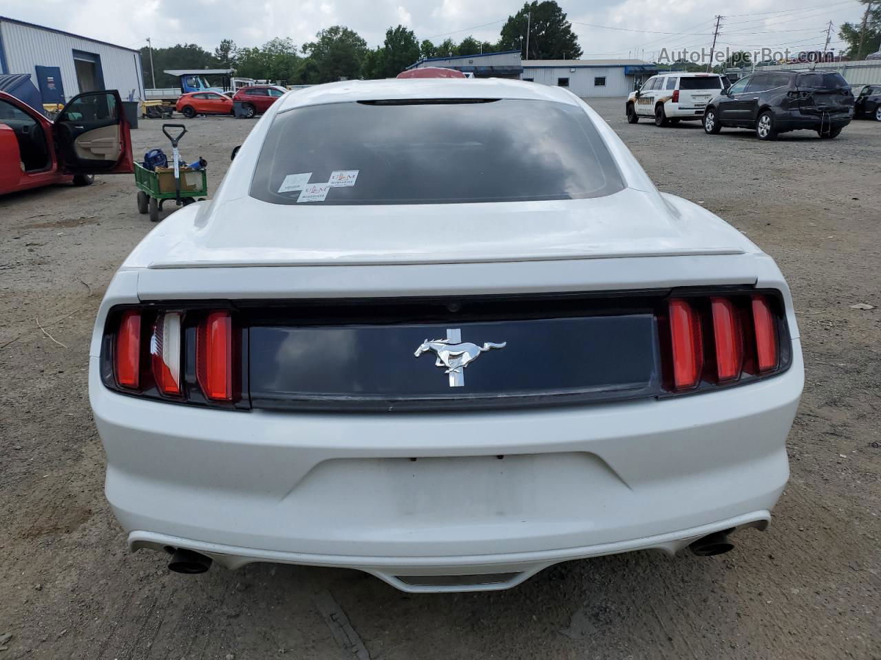 2015 Ford Mustang  White vin: 1FA6P8AM7F5302456