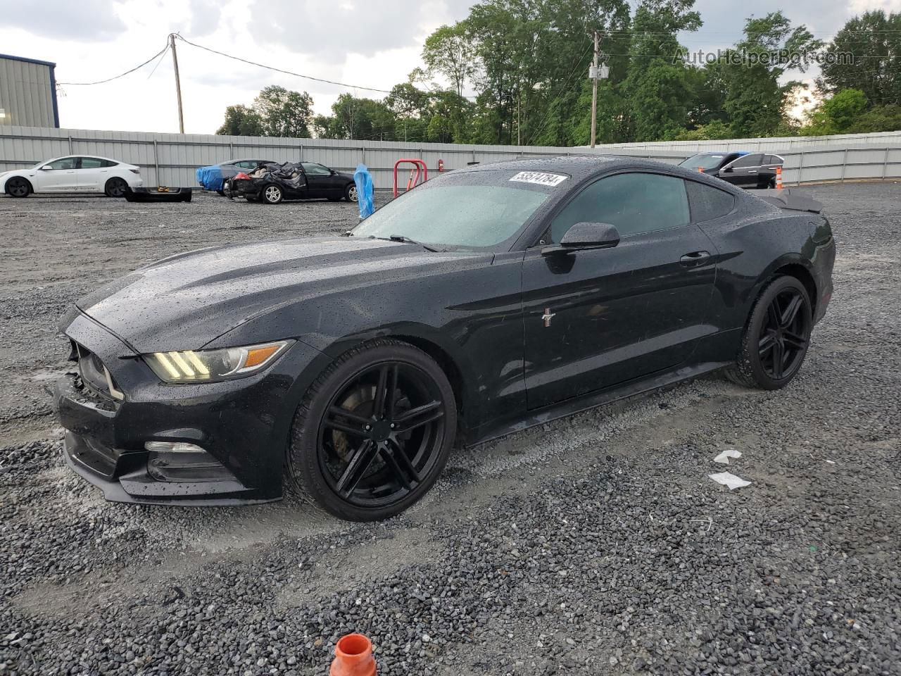 2016 Ford Mustang  Black vin: 1FA6P8AM7G5291881