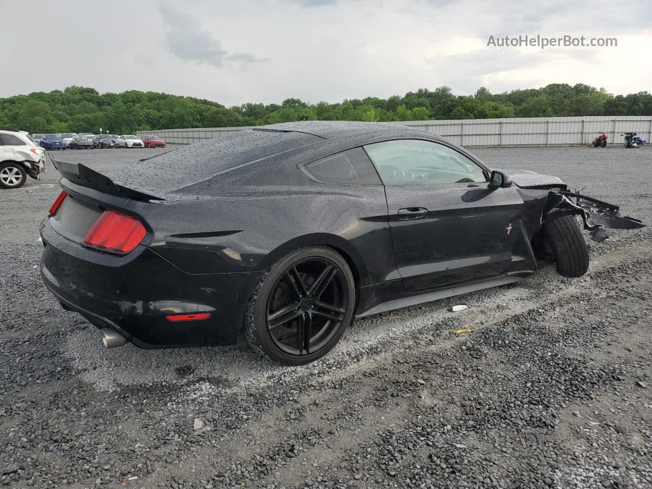 2016 Ford Mustang  Черный vin: 1FA6P8AM7G5291881