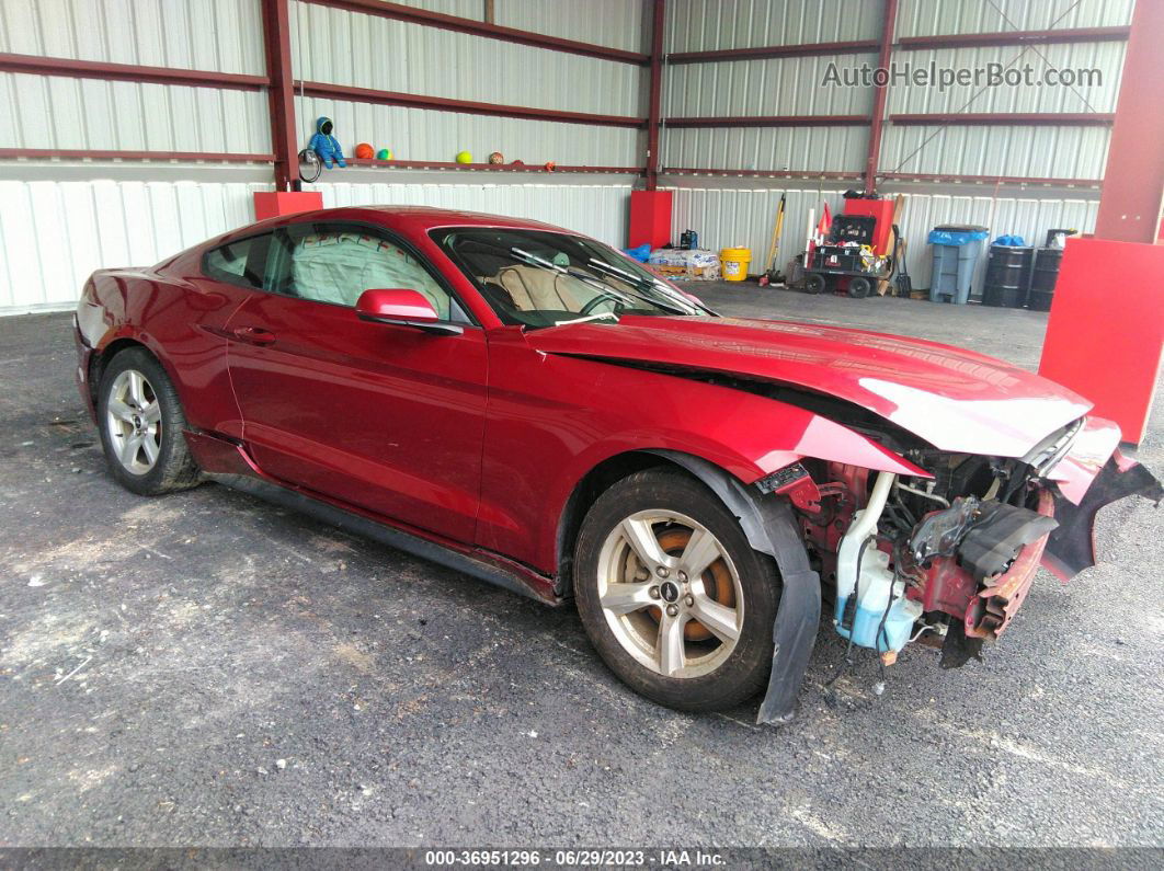 2015 Ford Mustang V6 Burgundy vin: 1FA6P8AM8F5340245