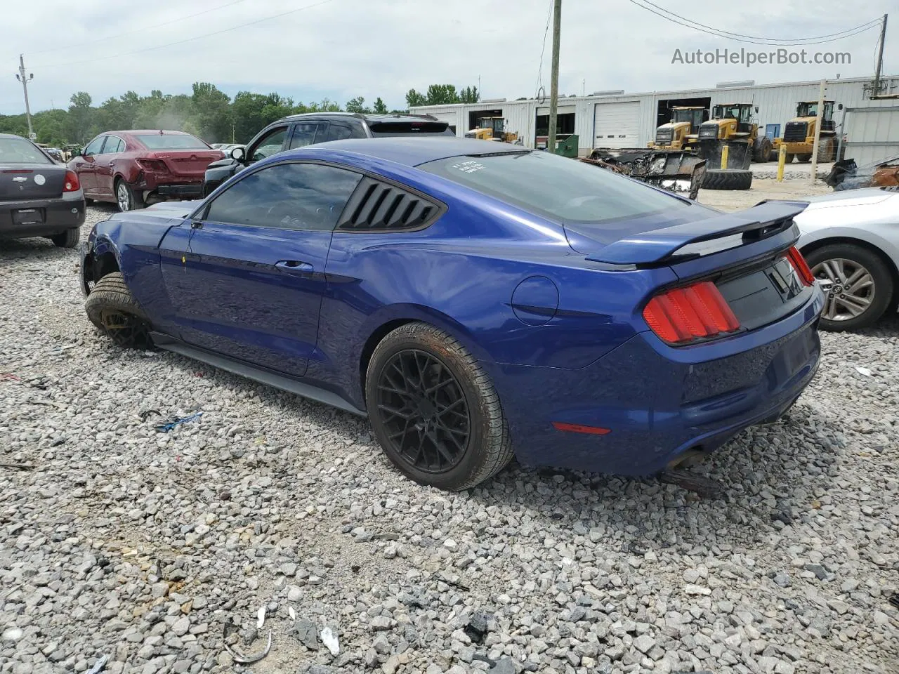 2015 Ford Mustang  Синий vin: 1FA6P8AM8F5388067