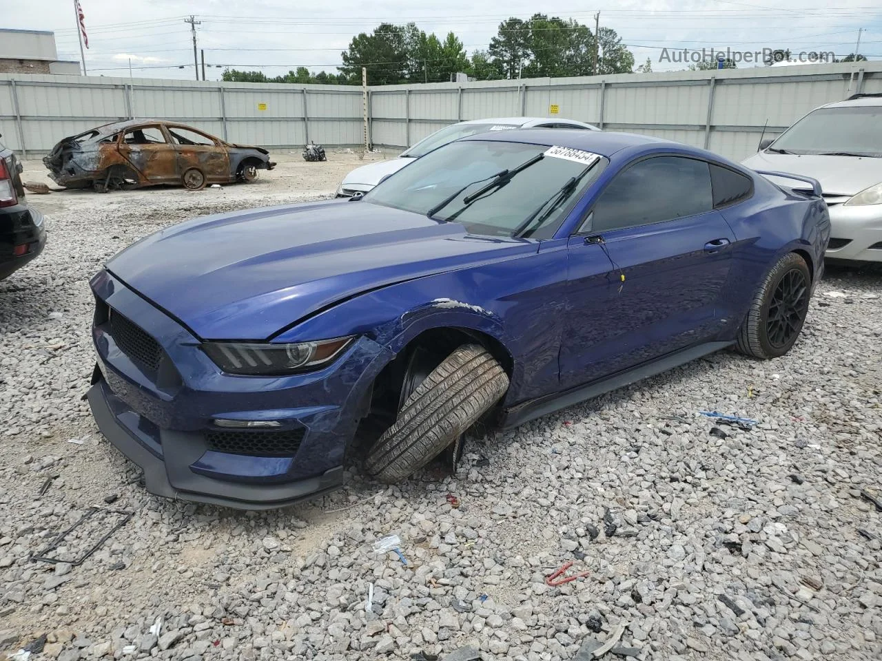 2015 Ford Mustang  Синий vin: 1FA6P8AM8F5388067
