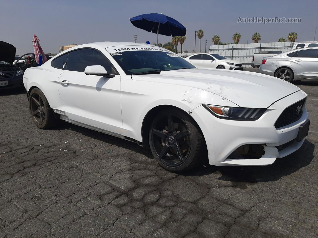 2016 Ford Mustang  White vin: 1FA6P8AM8G5303326