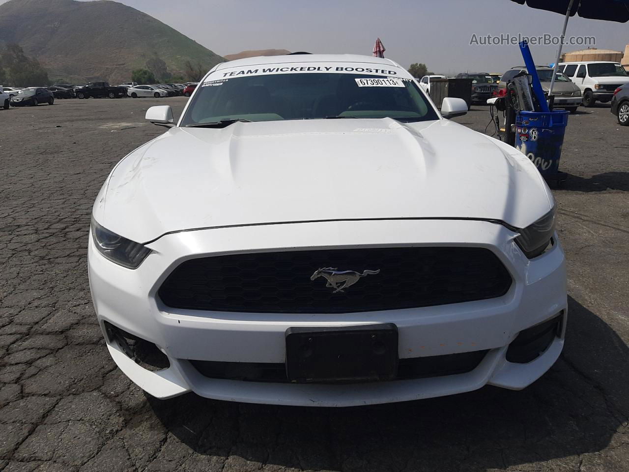 2016 Ford Mustang  White vin: 1FA6P8AM8G5303326