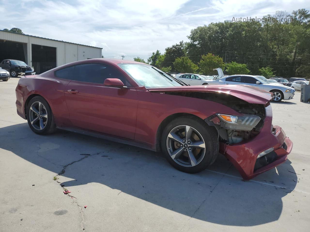 2016 Ford Mustang  Red vin: 1FA6P8AM8G5337539