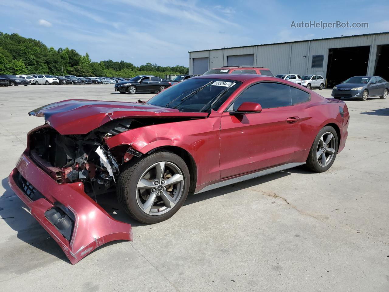 2016 Ford Mustang  Red vin: 1FA6P8AM8G5337539