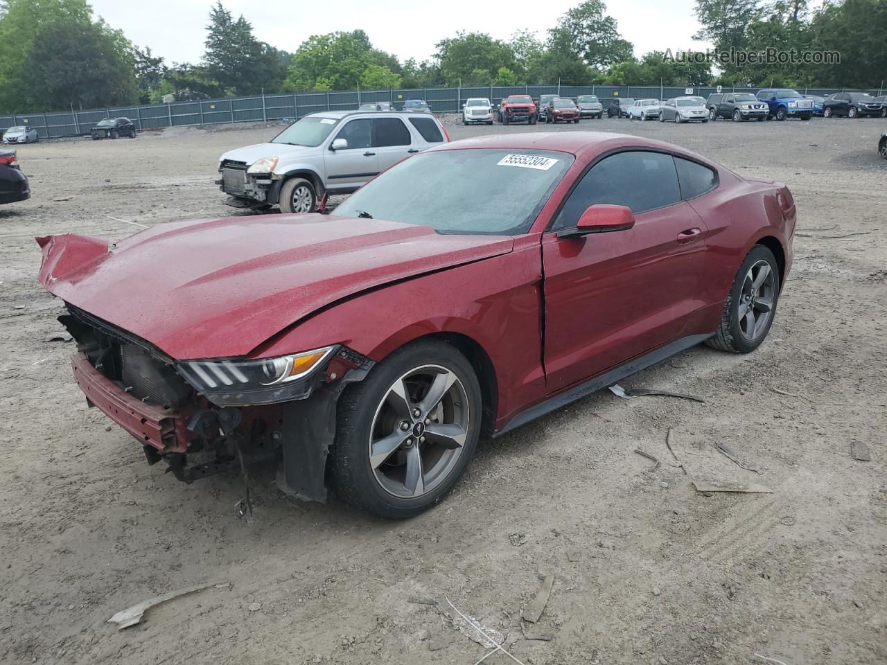 2015 Ford Mustang  Burgundy vin: 1FA6P8AM9F5353683