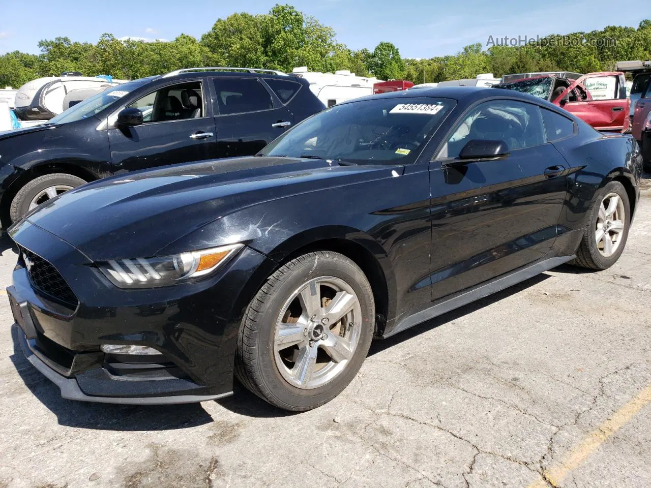 2015 Ford Mustang  Black vin: 1FA6P8AM9F5403627