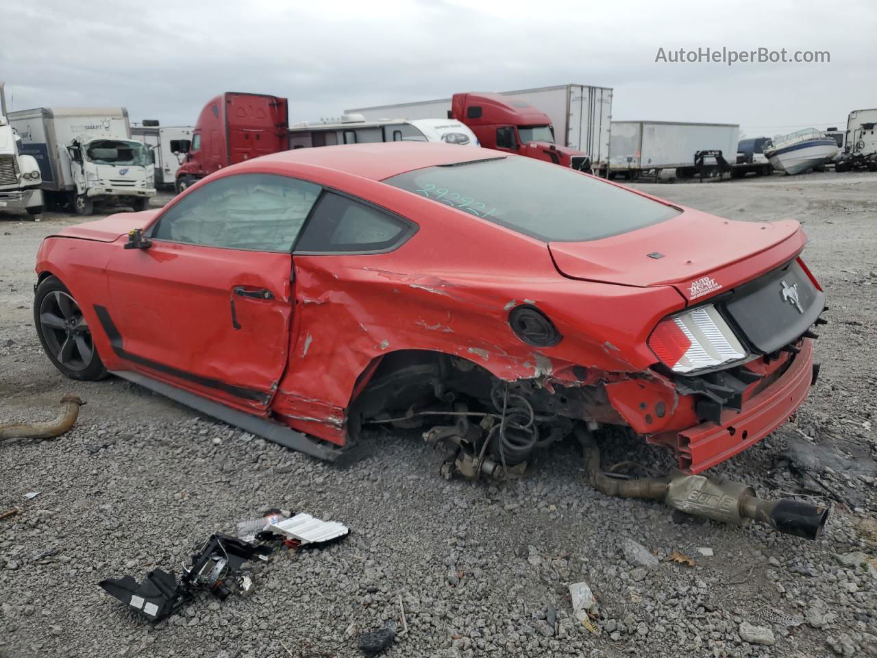 2016 Ford Mustang  Red vin: 1FA6P8AM9G5292921