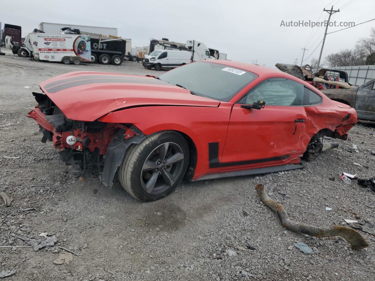 2016 Ford Mustang  Red vin: 1FA6P8AM9G5292921