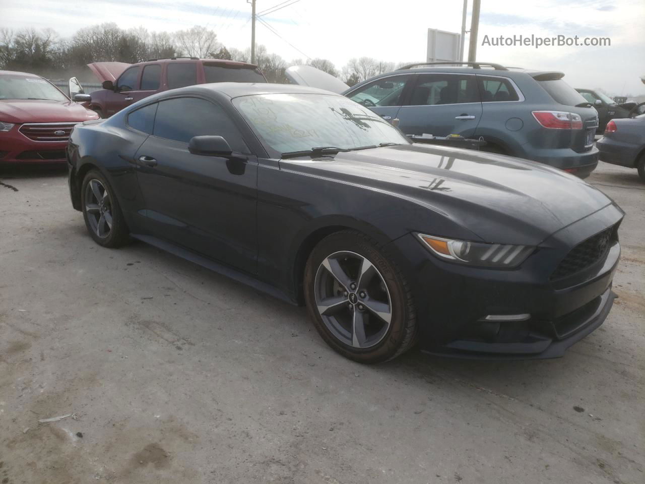 2015 Ford Mustang  Black vin: 1FA6P8AMXF5335516