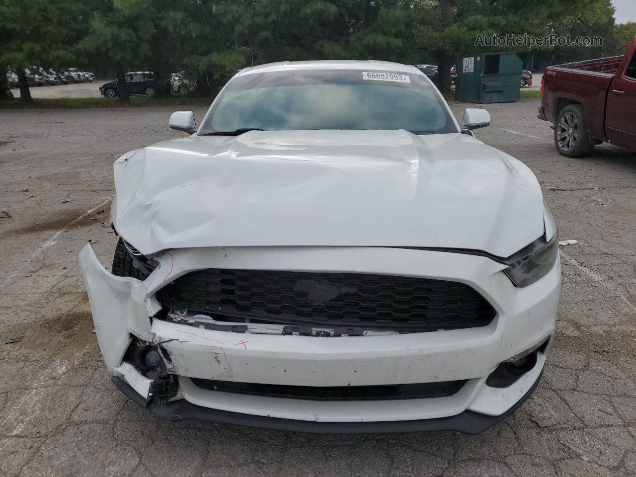 2015 Ford Mustang  White vin: 1FA6P8AMXF5337461