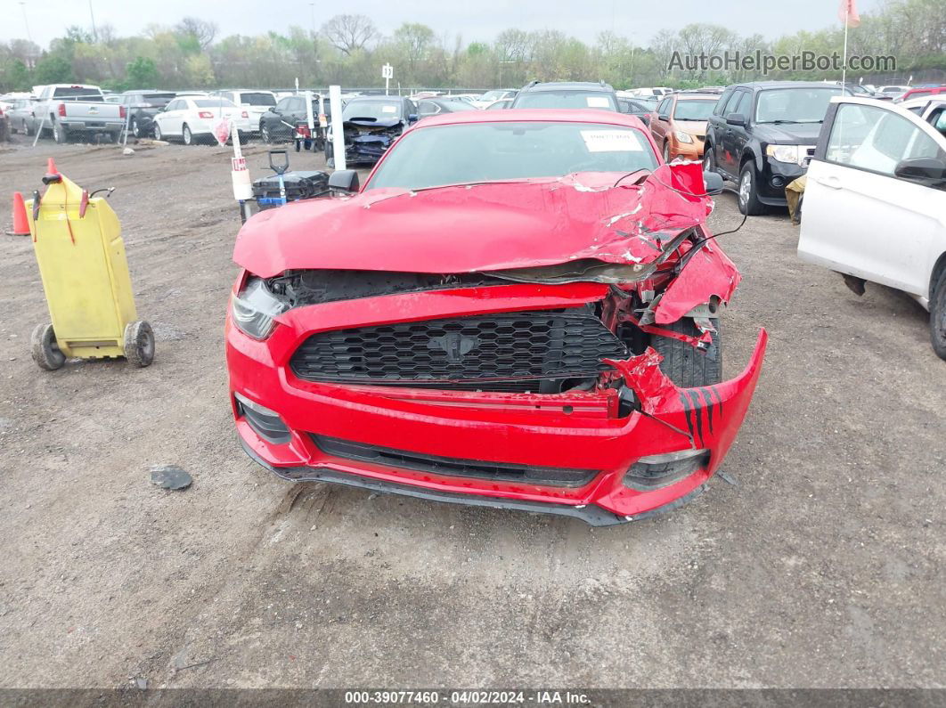 2015 Ford Mustang V6 Red vin: 1FA6P8AMXF5377958