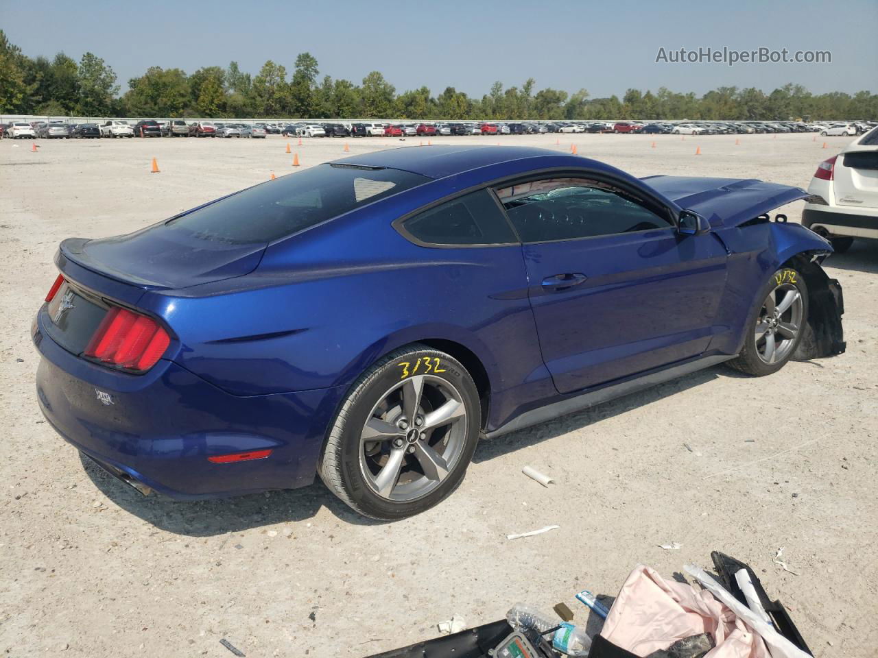 2015 Ford Mustang  Синий vin: 1FA6P8AMXF5381315