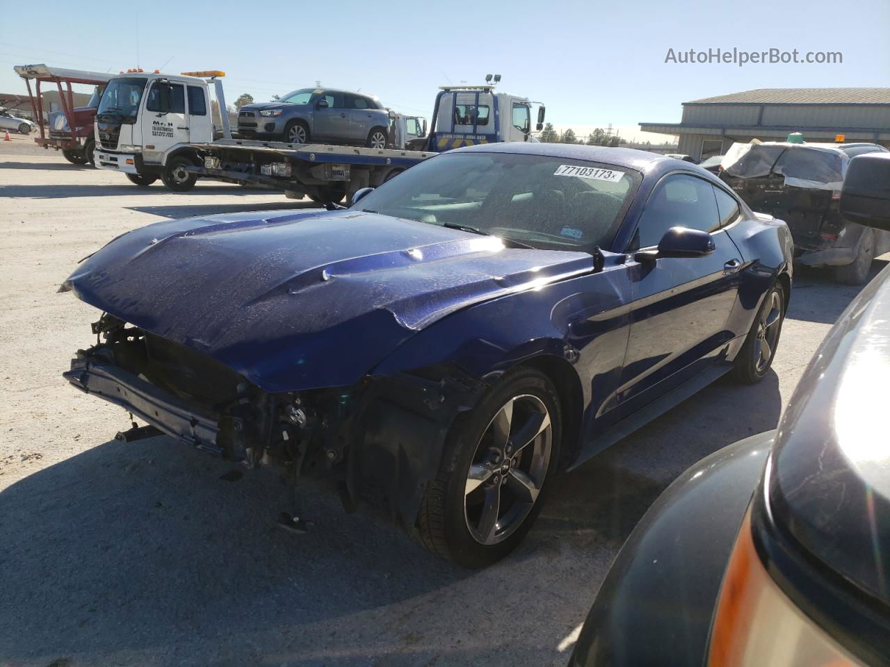 2015 Ford Mustang Blue vin: 1FA6P8AMXF5381315