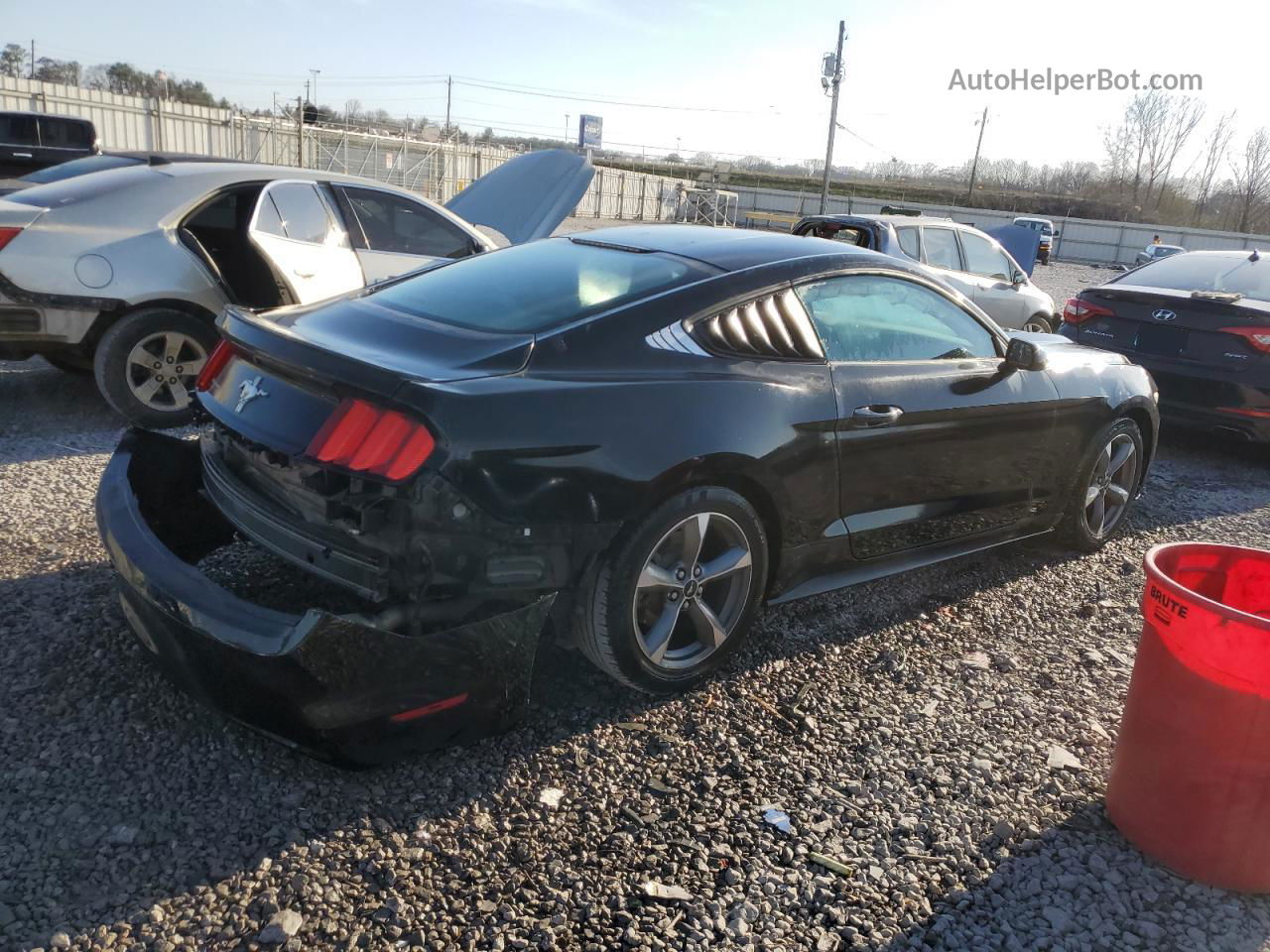 2016 Ford Mustang  Black vin: 1FA6P8AMXG5223896