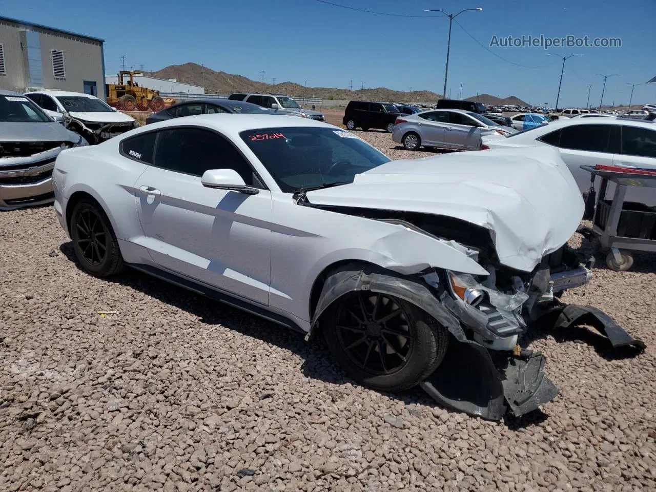 2016 Ford Mustang  White vin: 1FA6P8AMXG5257014