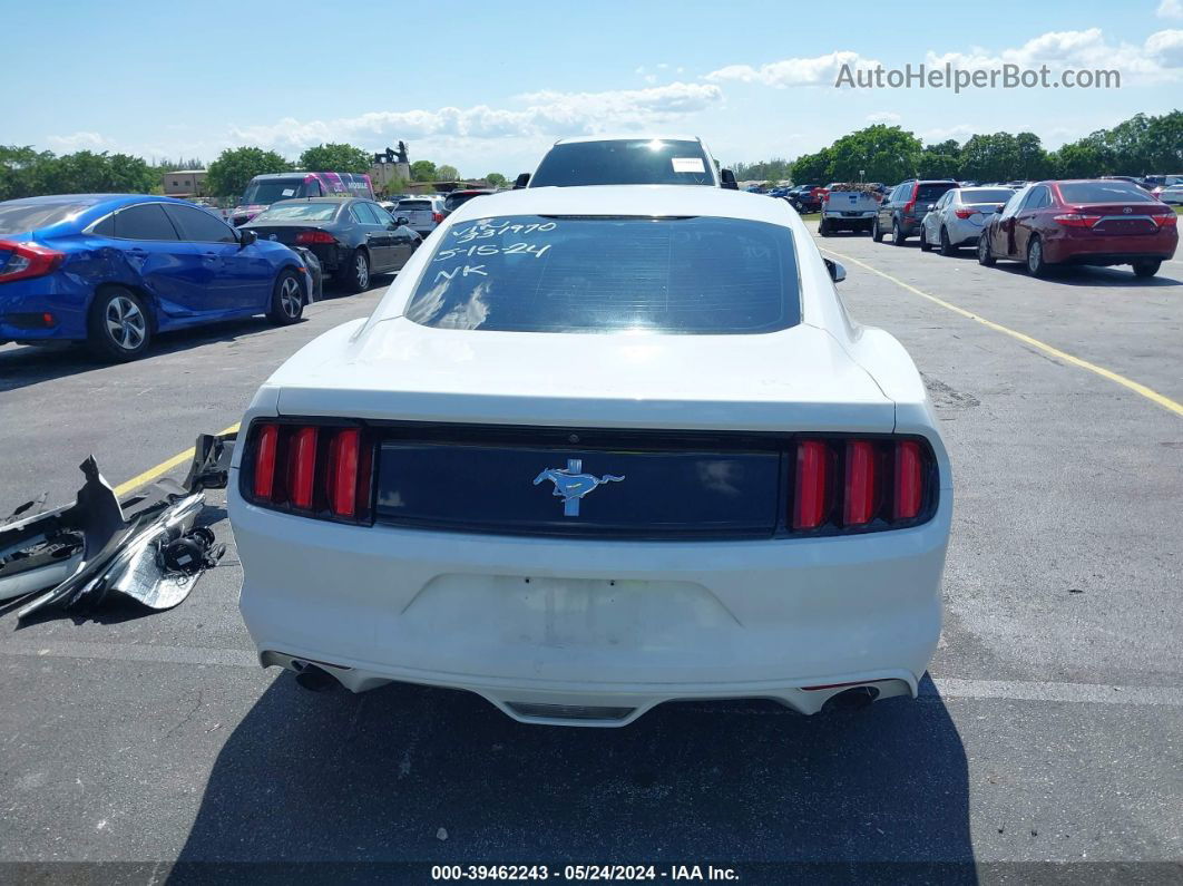 2016 Ford Mustang V6 White vin: 1FA6P8AMXG5331970