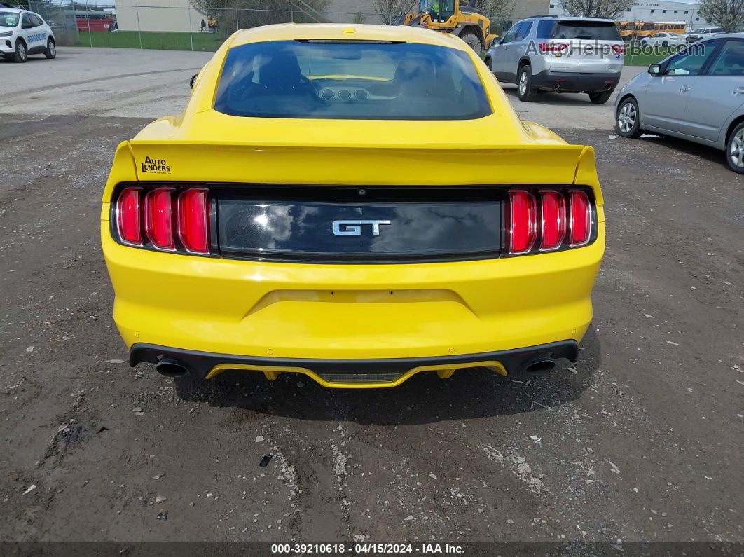 2015 Ford Mustang Gt Premium Yellow vin: 1FA6P8CF0F5411176