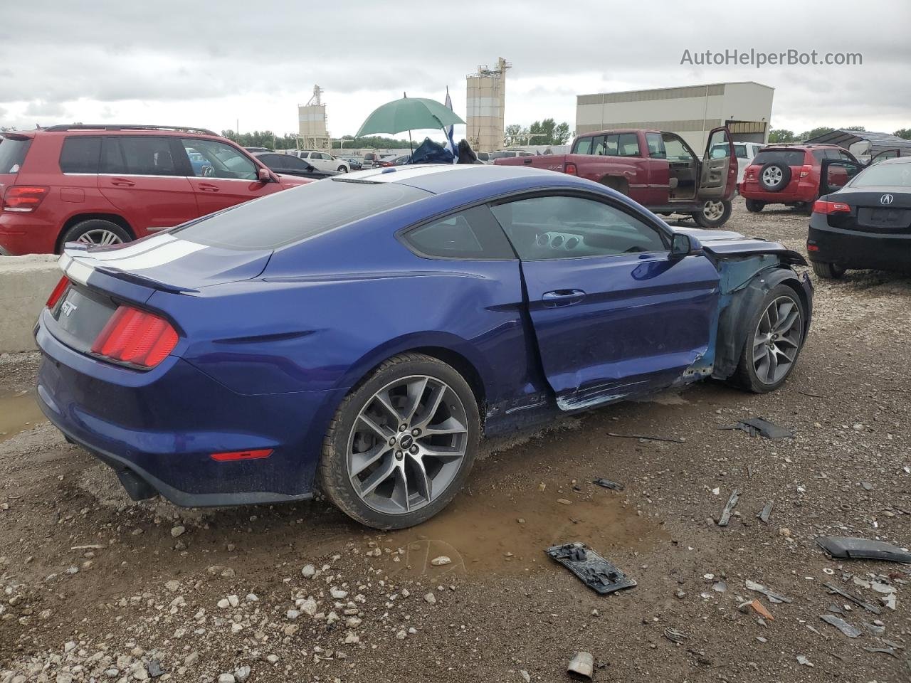 2015 Ford Mustang Gt Blue vin: 1FA6P8CF0F5431069