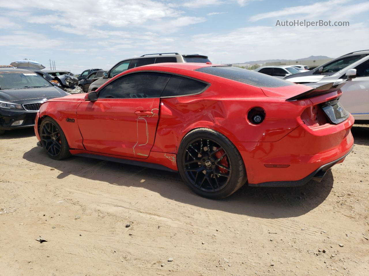 2016 Ford Mustang Gt Red vin: 1FA6P8CF0G5268814