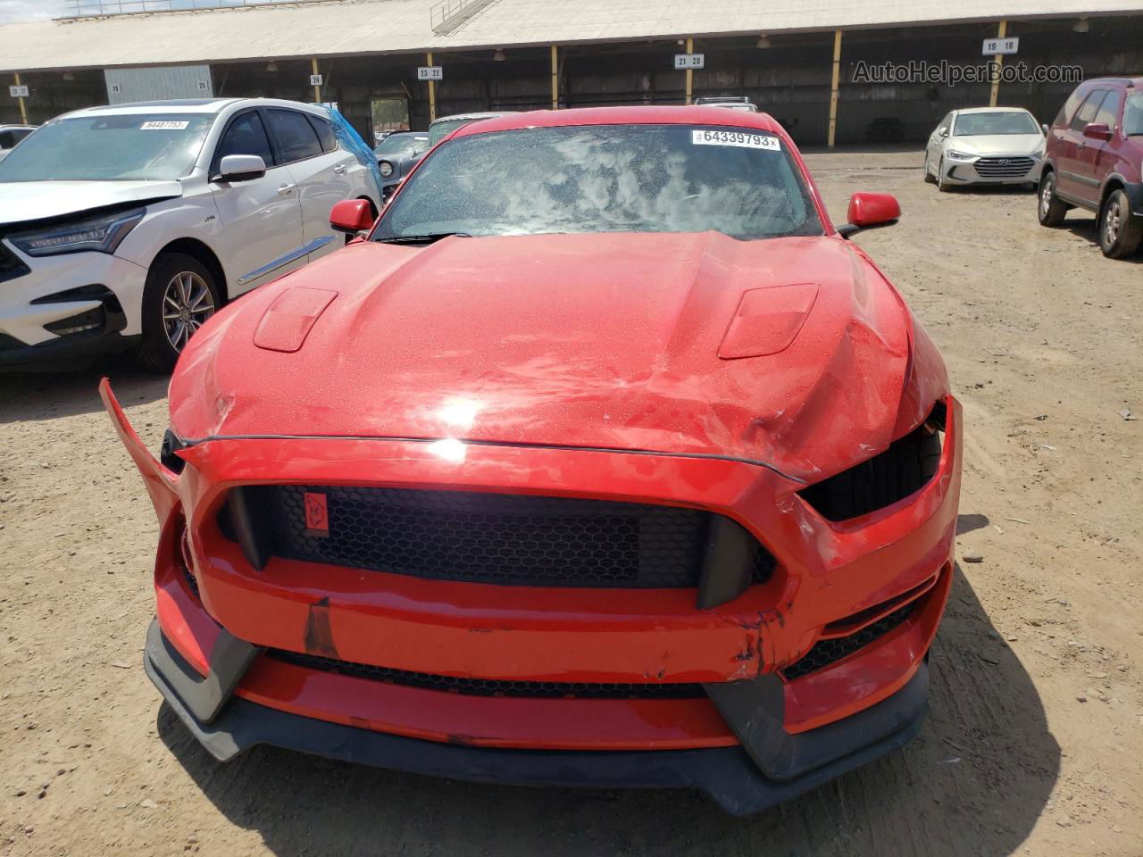 2016 Ford Mustang Gt Red vin: 1FA6P8CF0G5268814