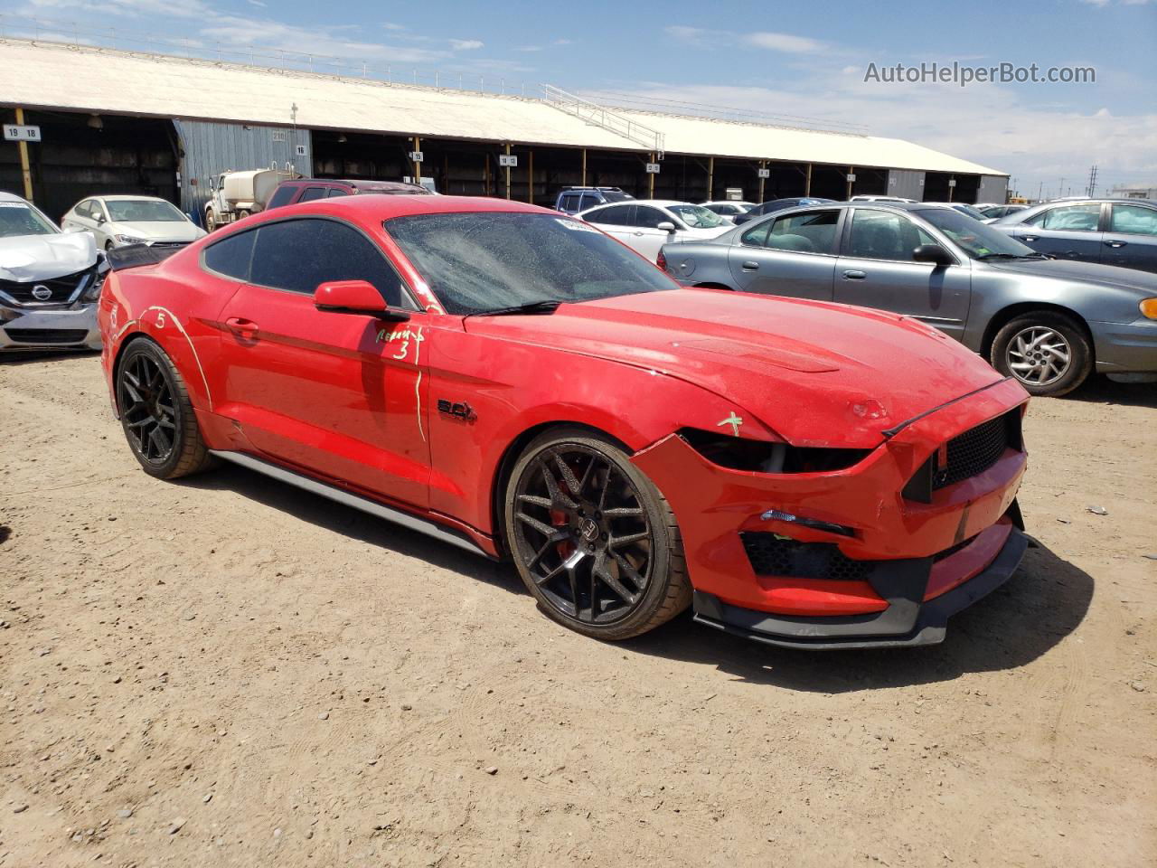 2016 Ford Mustang Gt Red vin: 1FA6P8CF0G5268814